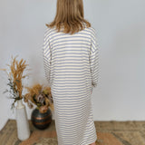 Leila Striped Knit Midi Dress