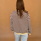 Memrie Striped Sweatshirt Top