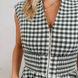 Brixton Gingham Midi Dress