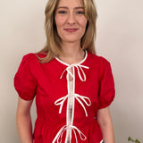 Catch Your Breath Bow Detail Blouse