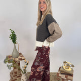 Jackie Color Block Sweater