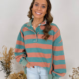 Flora Lee Striped Sweatshirt