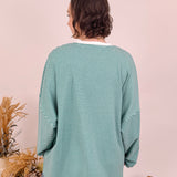 Adalee Soft Striped Oversized Top