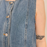 Town Square Button Mini Dress