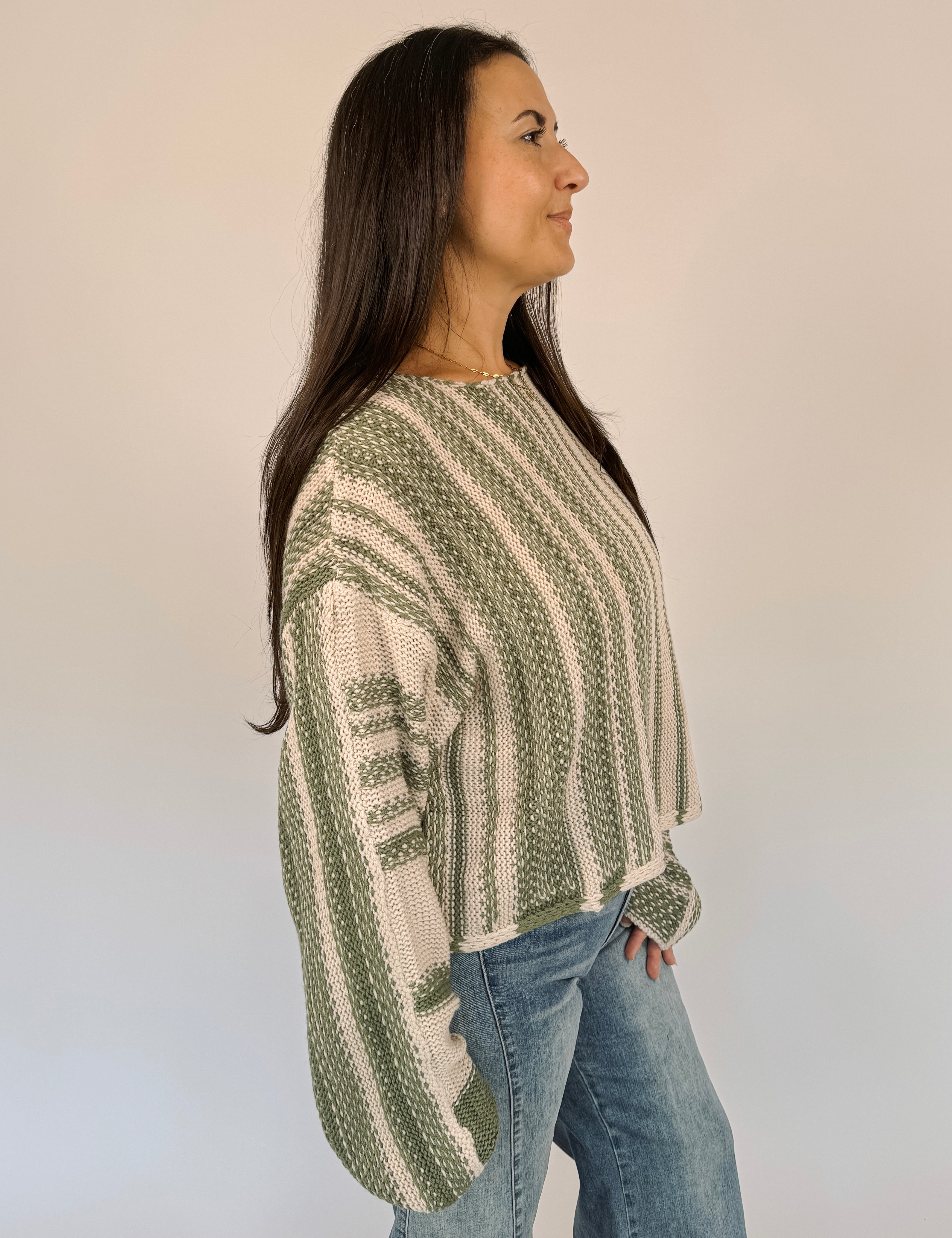 Viola Mixed Stripe Sweater