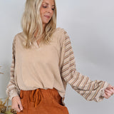 Espresso Yourself Striped Top