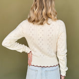 The Laura Pointelle Sweater