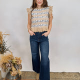 Shirley Ruffle Knit Top