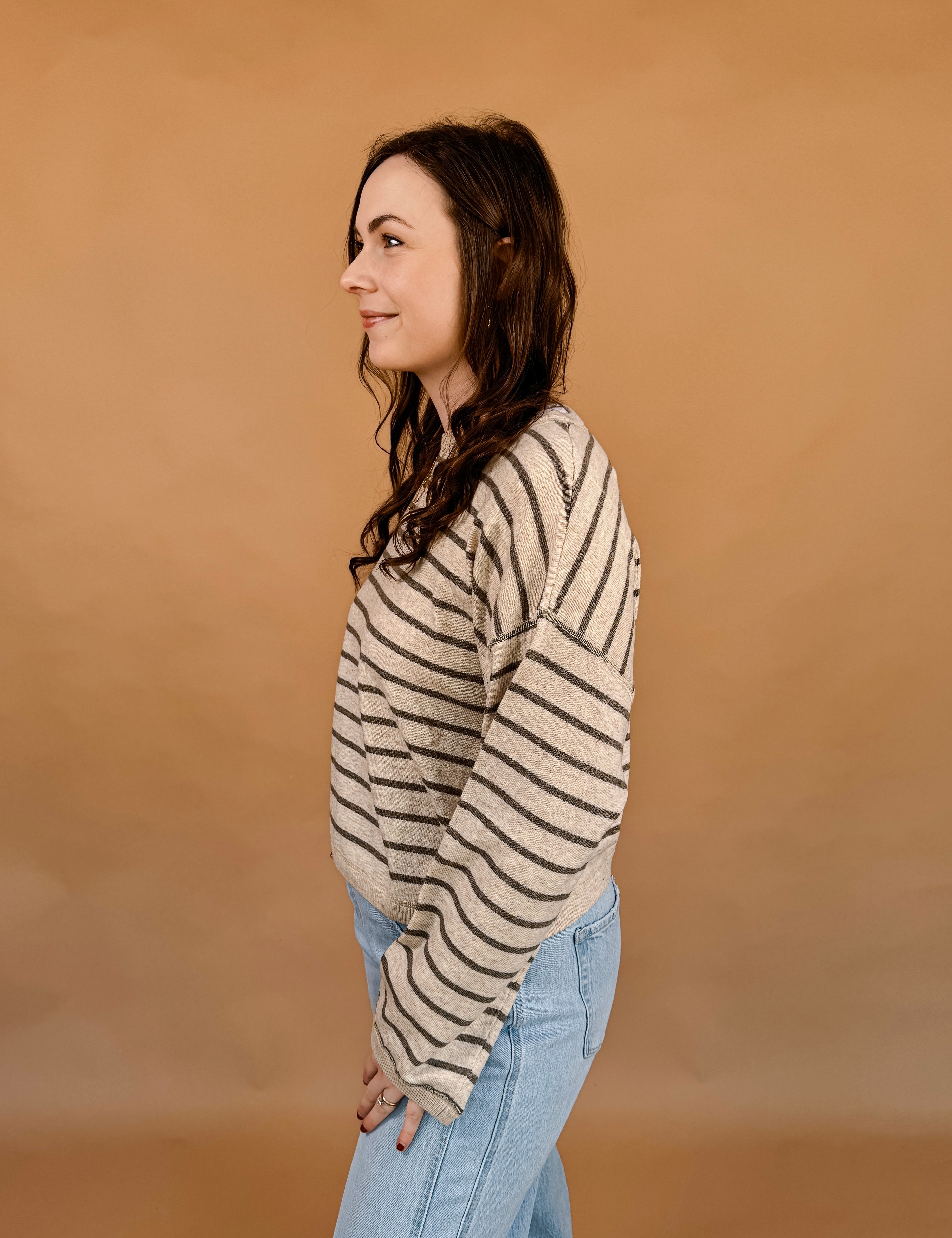 Missy Striped Knit Top