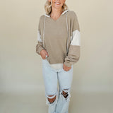 Nora Stripe Mix Mineral Washed Hoodie