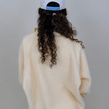 Rubber Duck Jacket in butter yellow sherpa with nylon trim — Paper Doll