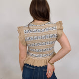 Shirley Ruffle Knit Top