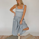 Little Miss Charming Gingham Maxi Dress