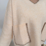 What's The Stitch? V-Neck Sweater