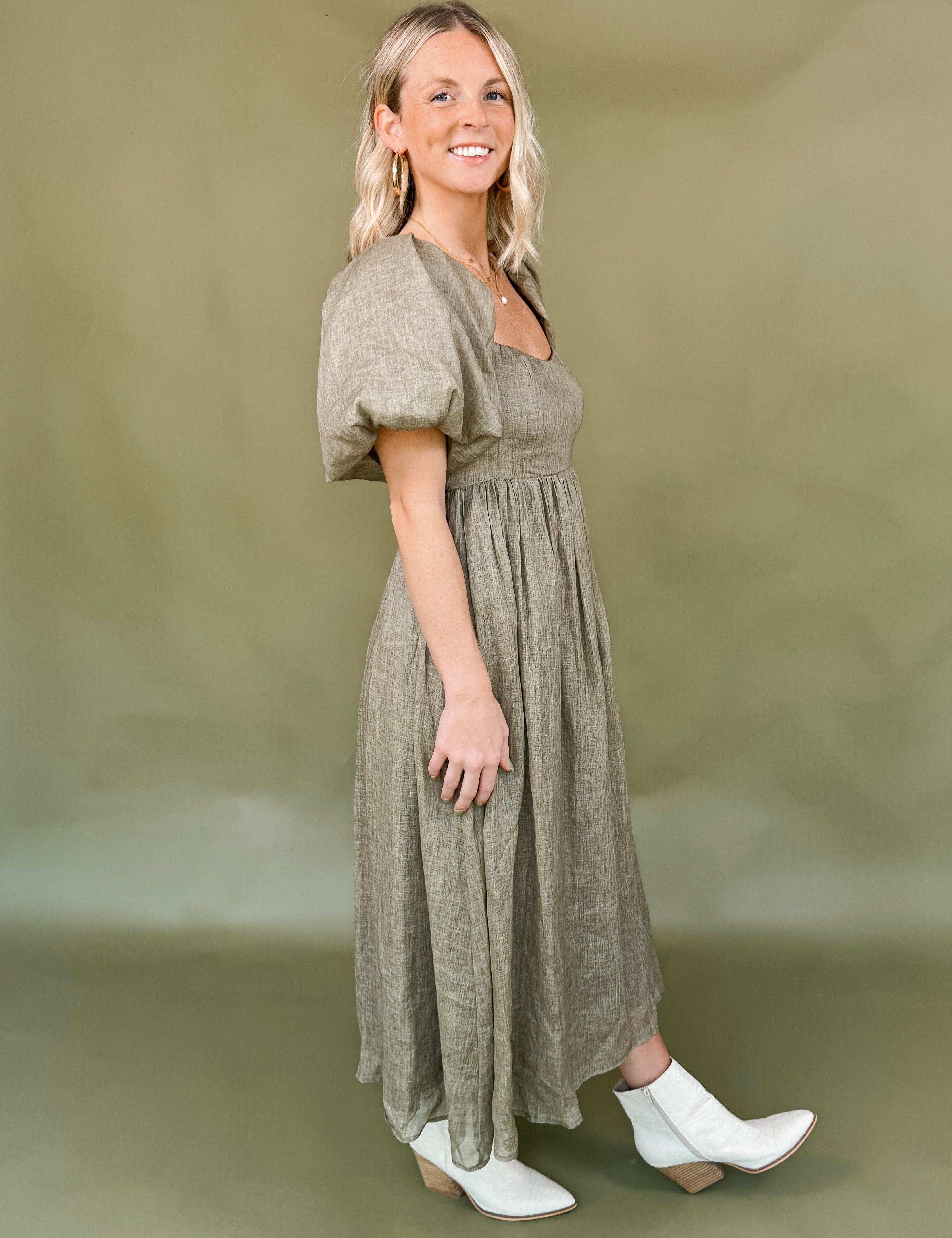 Lily Vintage Midi Dress