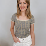 Sherri Floral Lace Knit Top