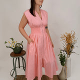 Hartlyn V-Neck Midi Dress