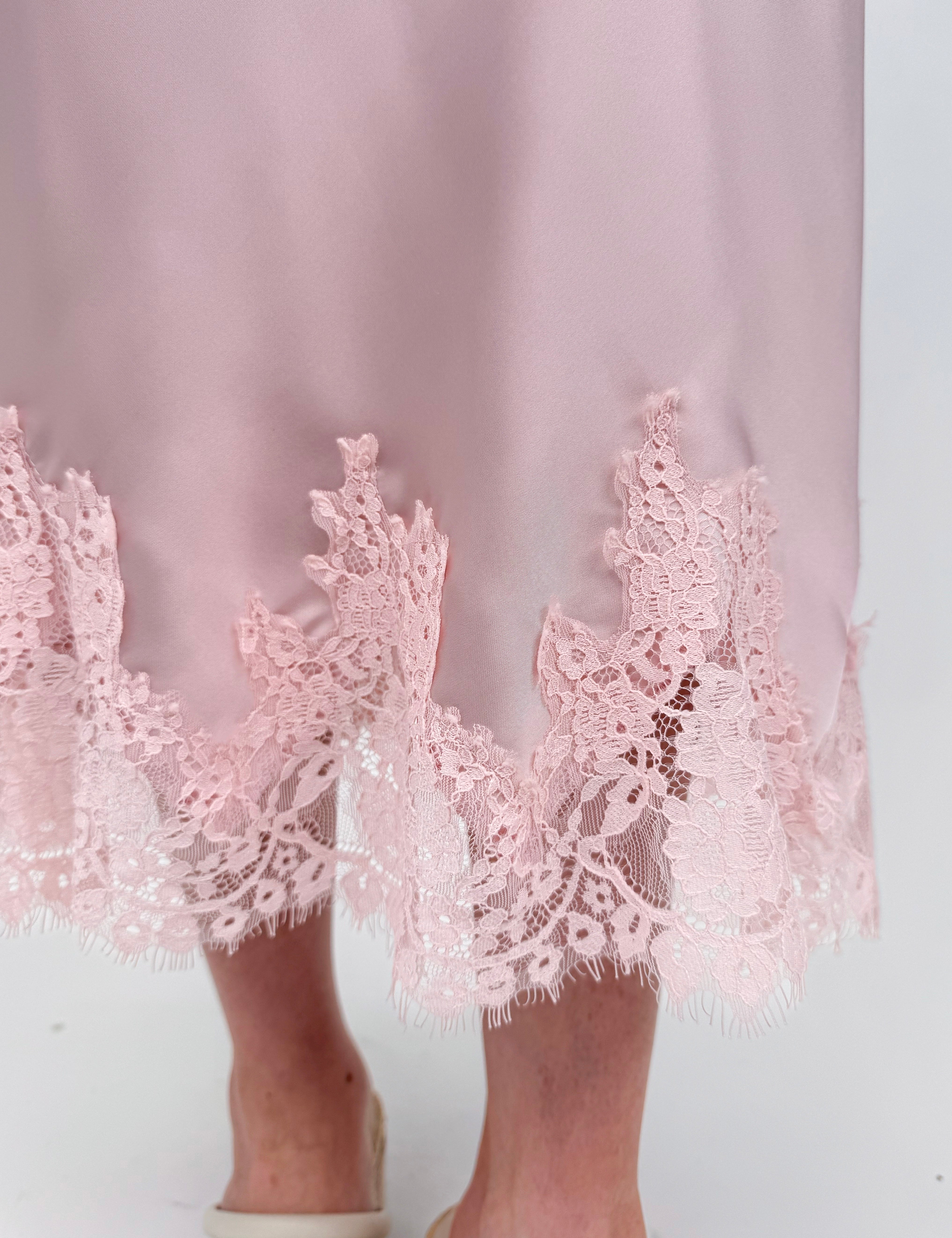 Matilda Lace Trim Midi Skirt