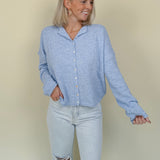 Della Super Soft Button Up Knit Sweater