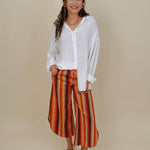 Never Better Button Up Blouse in crisp white with button front — Paper Doll