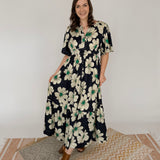 New Life Collared Button Up Maxi Dress