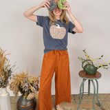 Fall Floral Pumpkin Graphic Tee
