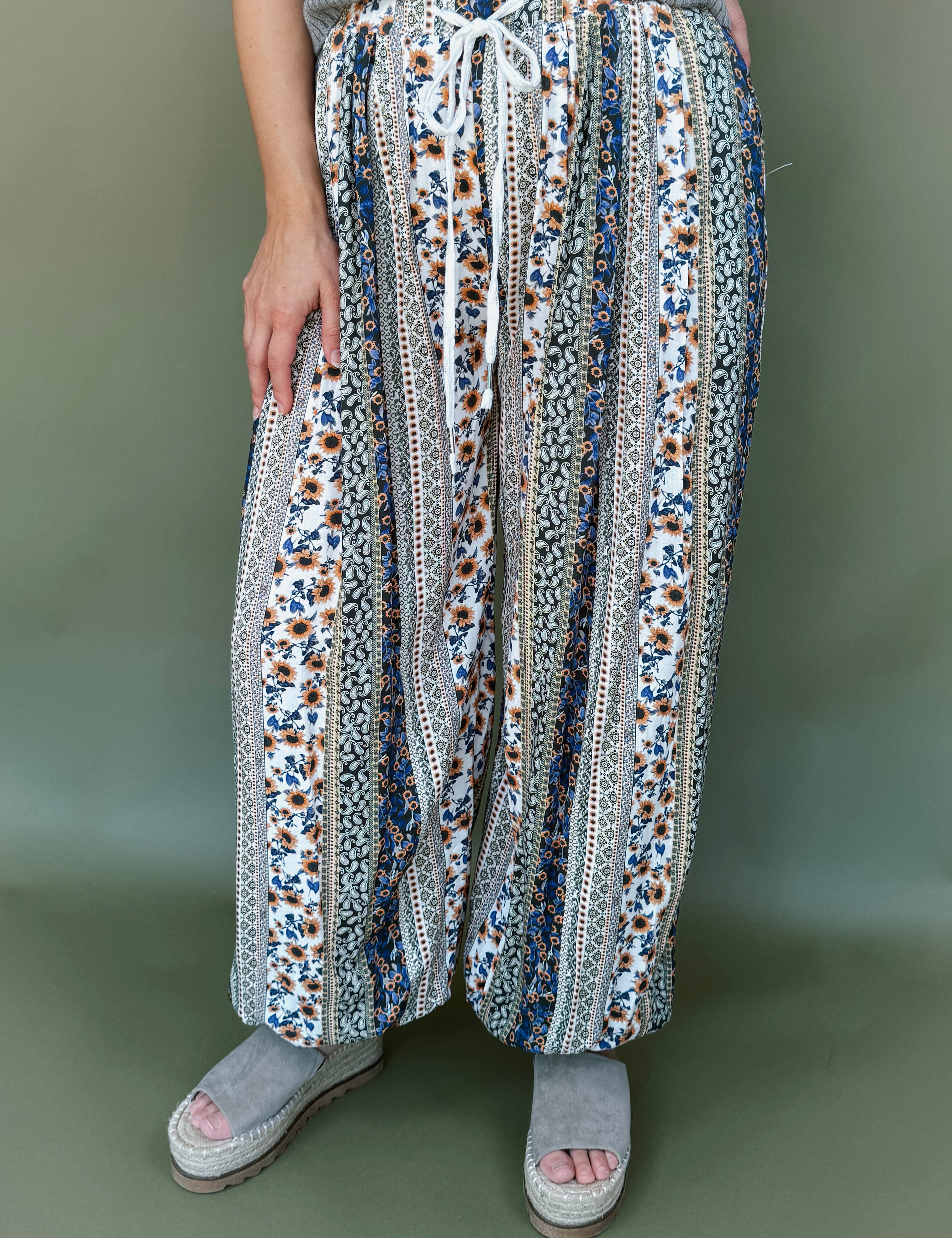 Malayah Multi Colored Printed Pants