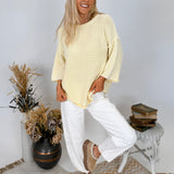 Hannah Mineral Wash Knit Top