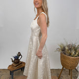 See It Through Flare Midi Dress