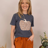 Fall Floral Pumpkin Graphic Tee