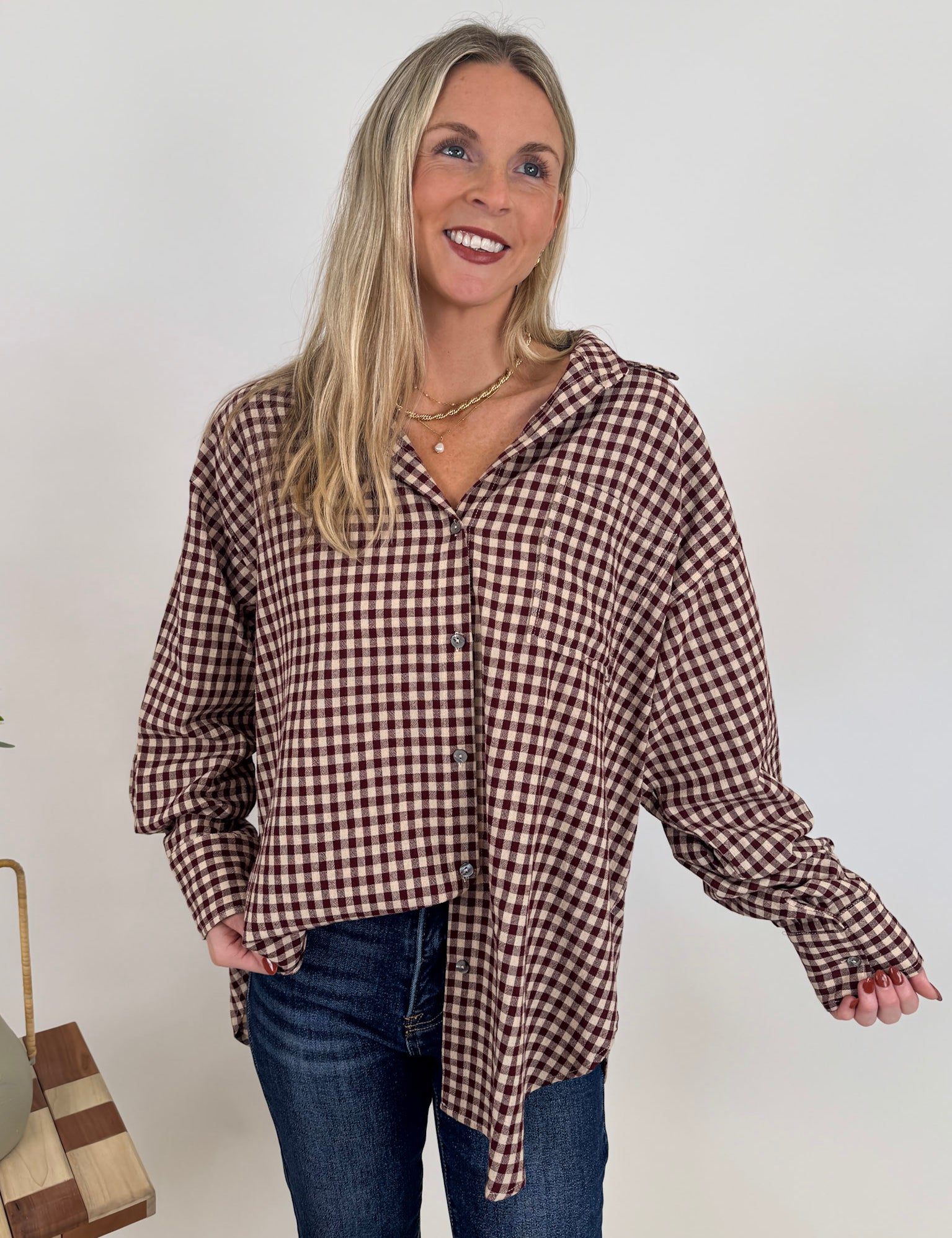 Anna Kate Button Up Top