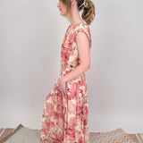 Judy Floral Pleated Top & Pant Set