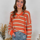 Up In The Air Striped Sweater
