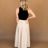 Lucille Mock Neck Maxi Dress