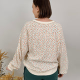 Essie Ditsy Flower Print Knit Top