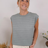 High Standards Striped Sweater Vest