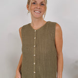 Leave A Mark Textured Sweater Vest