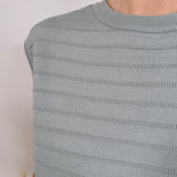 High Standards Striped Sweater Vest