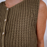 Leave A Mark Textured Sweater Vest