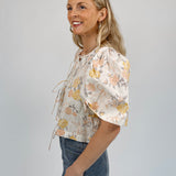 Isadora Floral Tie Blouse