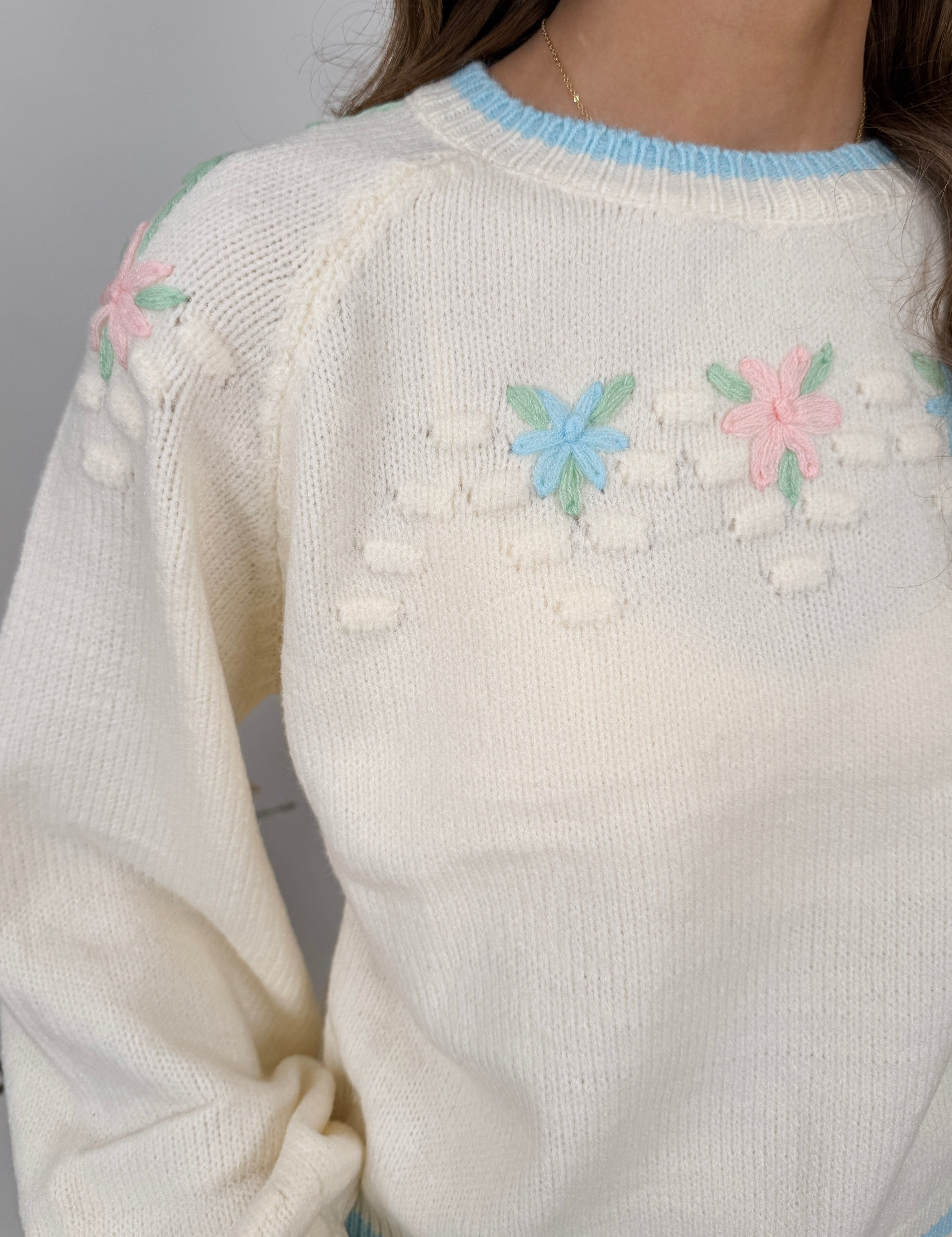 Sweet Memories Floral Sweater