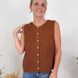 Leave A Mark Textured Sweater Vest