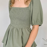 The Bobbi Smocked Midi Dress