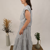 Marina Striped Crop Top & Skirt Set