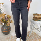 Georgia High Rise-Crop Wide Jeans