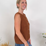 Leave A Mark Textured Sweater Vest