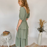 The Bobbi Smocked Midi Dress