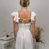 Miss to Mrs. Ruched Mini Dress