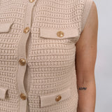 Shelby Front Button Knit Top