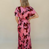 Rosabella Flutter Sleeve Maxi Dress